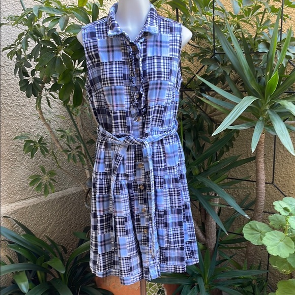 Tommy Hilfiger Dresses & Skirts - Vintage Multicolored Plaid Tommy Hilfiger Cotton Sleeveless Dress